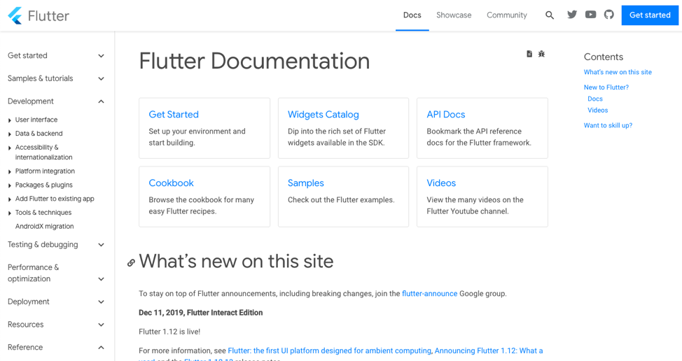 flutter documentation flutter documentation
